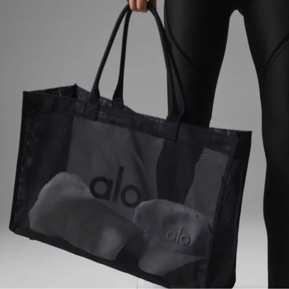 ALO Yoga Black Mesh Travel Bag